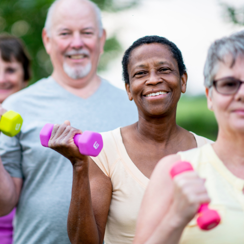 seniors with weights 